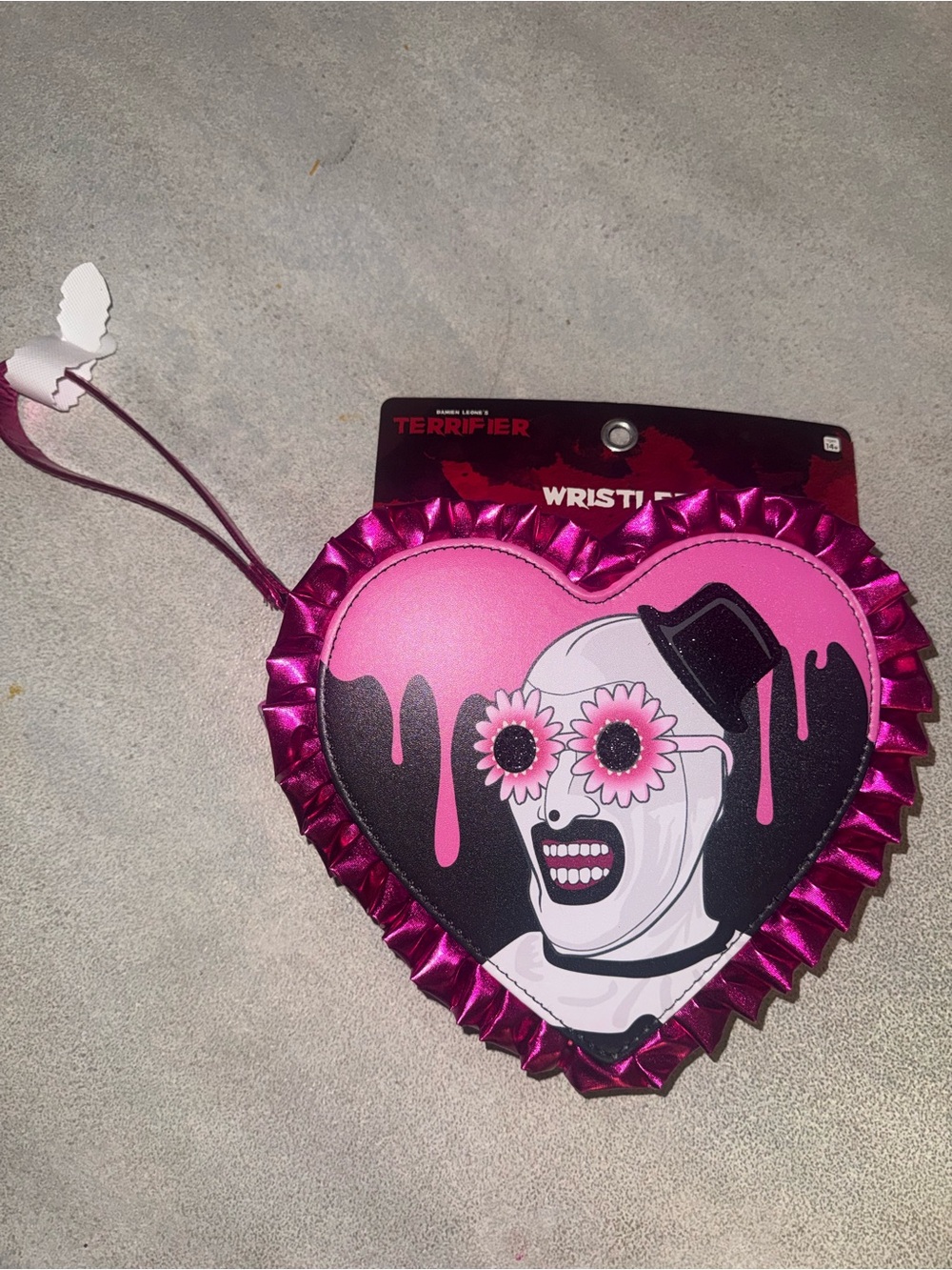 Art the Clown - My Heart Belongs to Art - Heart Bag - Halloween - Brand New